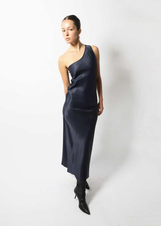  베이스레인지 롱 원피스 베이스렌지 디딘 드레스 블루