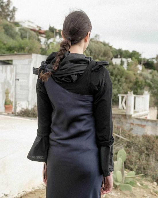  베이스레인지 롱 원피스 베이스렌지 디딘 드레스 블루 - BASERANGE