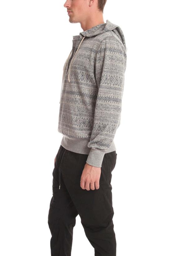  Blue&Cream 후드 티셔츠 블루&크림 브래디 1/4 지퍼 후드 티셔츠 블루 - BLUE&CREAM