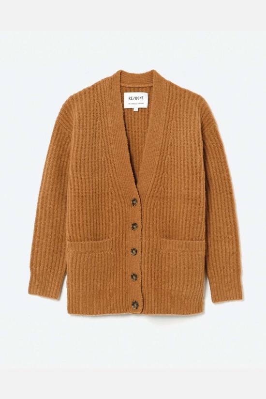  리던 가디건 Re/Done 90s 오버사이즈 카디건 카라멜