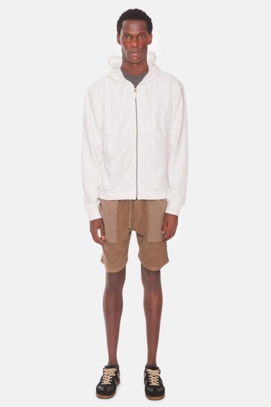  Blue&Cream 후드 티셔츠 블루&크림 B&C 지퍼 후드 티셔츠 화이트 - BLUE&CREAM