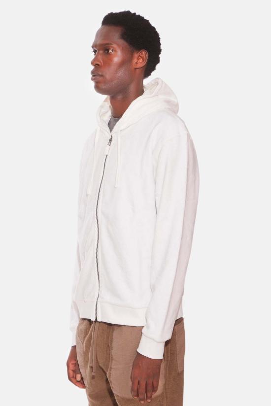  Blue&Cream 후드 티셔츠 블루&크림 B&C 지퍼 후드 티셔츠 화이트 - BLUE&CREAM