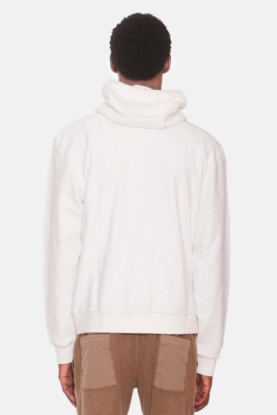  Blue&Cream 후드 티셔츠 블루&크림 B&C 지퍼 후드 티셔츠 화이트 - BLUE&CREAM