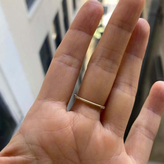  제니 권 디자인스 반지 제니 권 디자인 다이아몬드 3/4 스파클 밴드 - JENNIE KWON DESIGNS