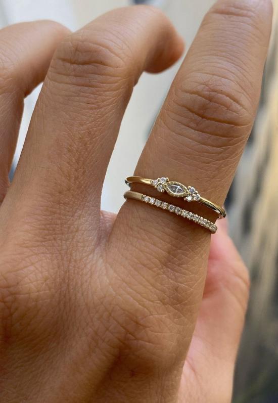  제니 권 디자인스 반지 제니 권 디자인 다이아몬드 3/4 스파클 밴드