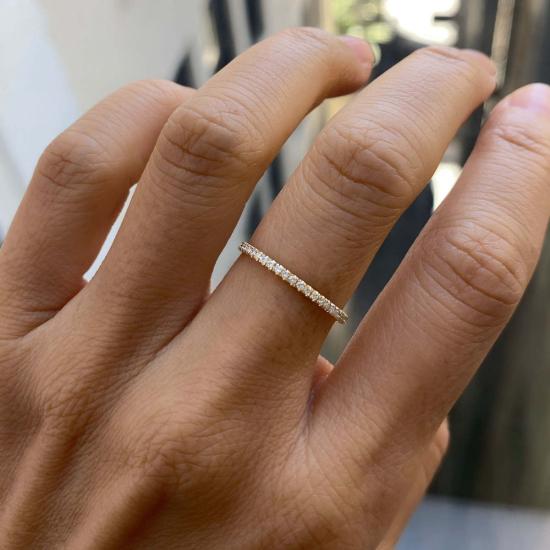  제니 권 디자인스 반지 제니 권 디자인 다이아몬드 3/4 스파클 밴드 - JENNIE KWON DESIGNS