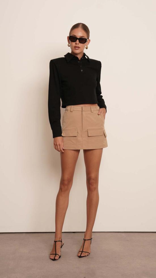  파렌테지 긴팔 티셔츠 프랭키 폴로 셔츠 블랙 - PARENTEZI