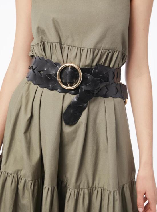  프레임 레귤러 벨트 데님 브레이디드 O 링 랩