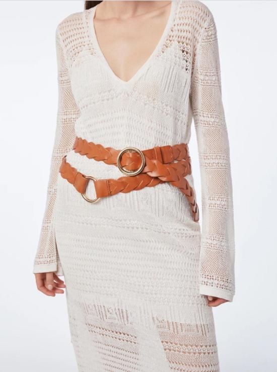  프레임 레귤러 벨트 데님 브레이디드 O 링 랩 - FRAME