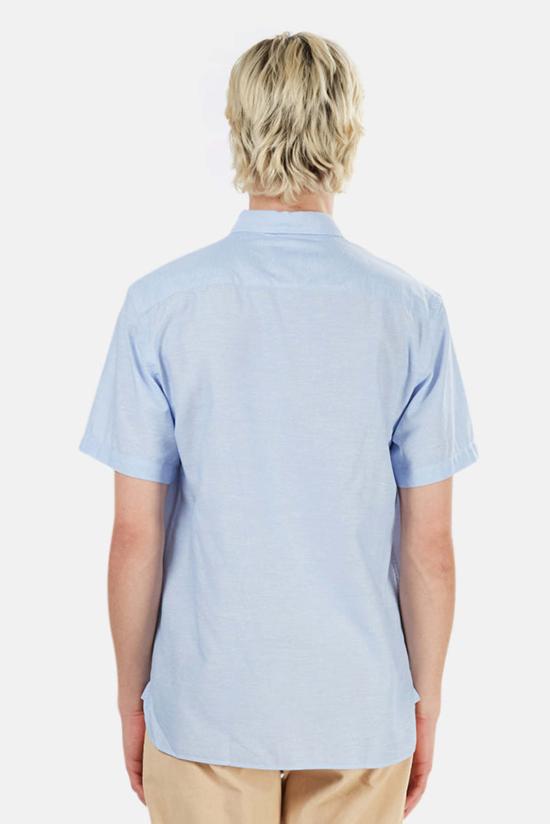  라파즈 반팔 셔츠 La Paz Ribeiro 체스트 포켓  블루 스카이 - LA PAZ