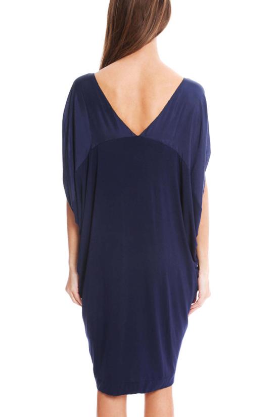  바이말렌비거 숏 원피스 By Malene Birger 아말린다 브이넥 드레스 인디고 - BY MALENE BIRGER