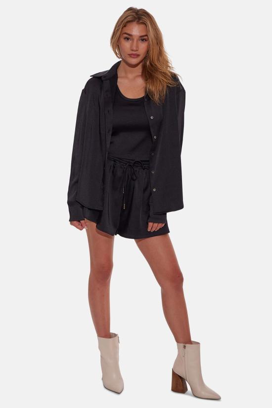  Blue&Cream 후드 티셔츠 블루 앤 크림 티나 버튼다운 셔츠 블랙 - BLUE&CREAM