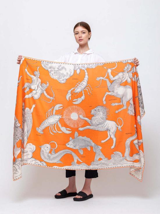  이누이 에디션 머플러/스카프 이노우이 에디션 에톨레 100 점성술 다크 블루 - INOUI EDITION