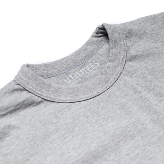  UTILITEES 반팔 티셔츠 Utilitees 5oz 루프휠 크루넥 티셔츠 그레이 - OTHER BRANDS