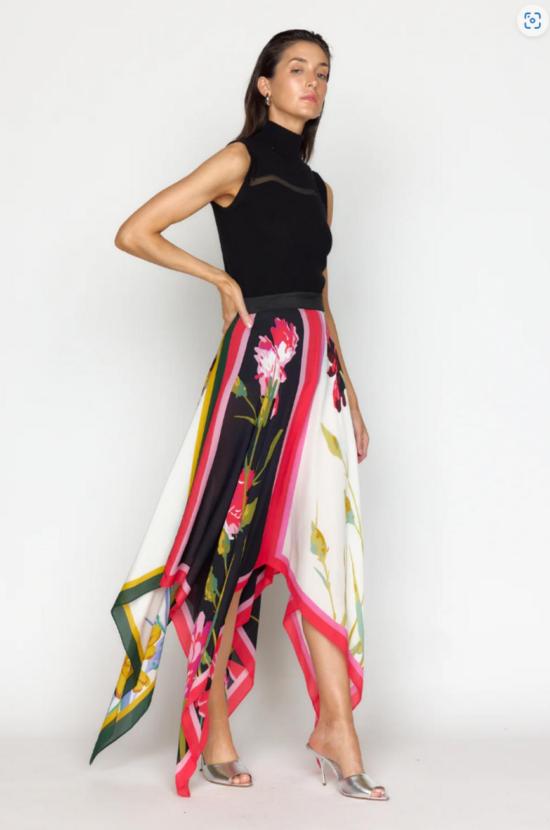  크리스티 린 미디 스커트 아를로 스커트 멀티 오키드