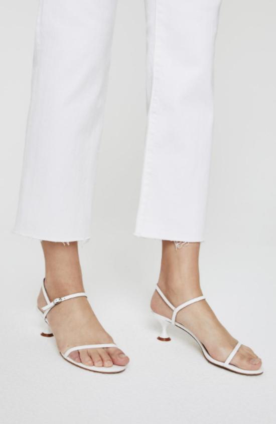  아드리아노 골드슈미드 데님 팬츠 Ag Jeans Alexxis 크롭 화이트 - ADRIANO GOLDSCHMIED