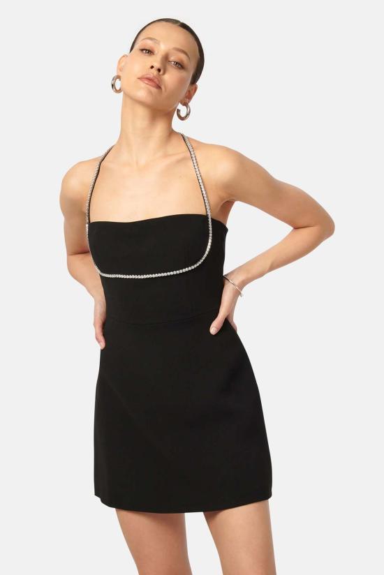  카미 뉴욕 숏 원피스 Cami Nyc Sayu 미니 드레스 블랙 - CAMI NYC