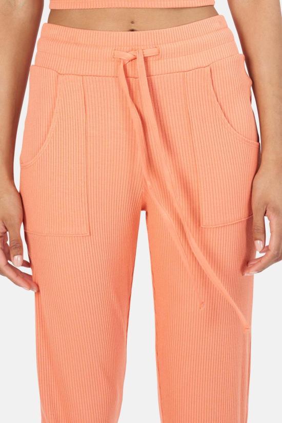  더레인지 스트레이트 팬츠 레인지 합금 리브 조거 테라코타 - THE RANGE