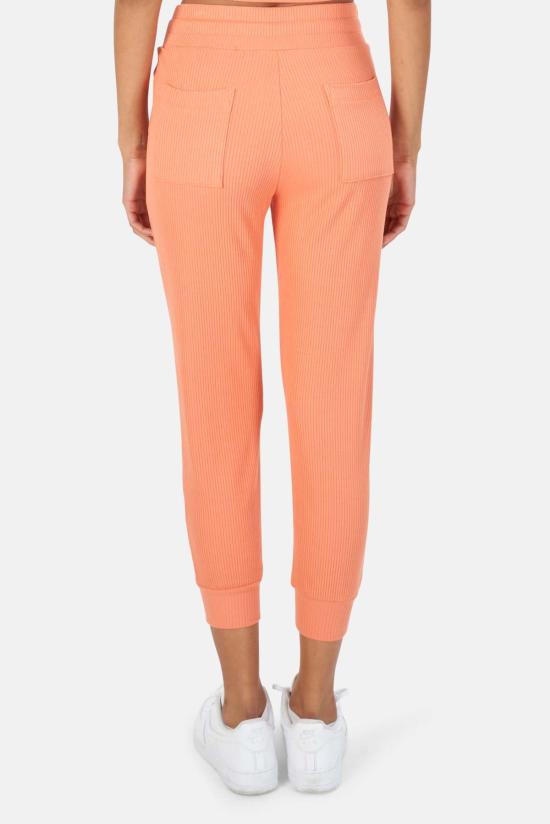  더레인지 스트레이트 팬츠 레인지 합금 리브 조거 테라코타 - THE RANGE