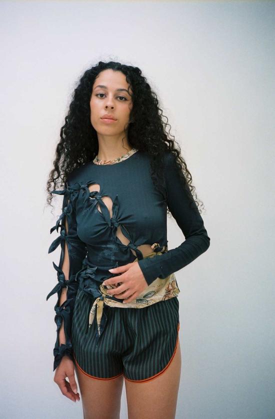  제이킴 긴팔 티셔츠 J.킴 베일 롱슬리브 블랙 - J.KIM