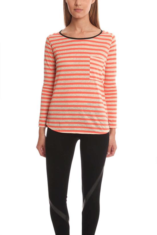  Giada Forte 긴팔 티셔츠 스트라이프 티셔츠 Geranio