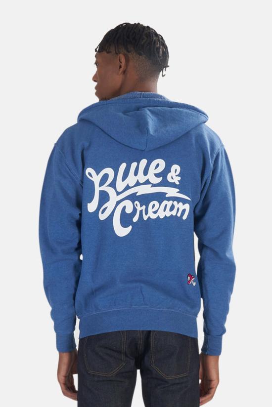  Blue&Cream 후드 티셔츠 블루&크림 머쉬룸 후드 티셔츠 블루 - BLUE&CREAM