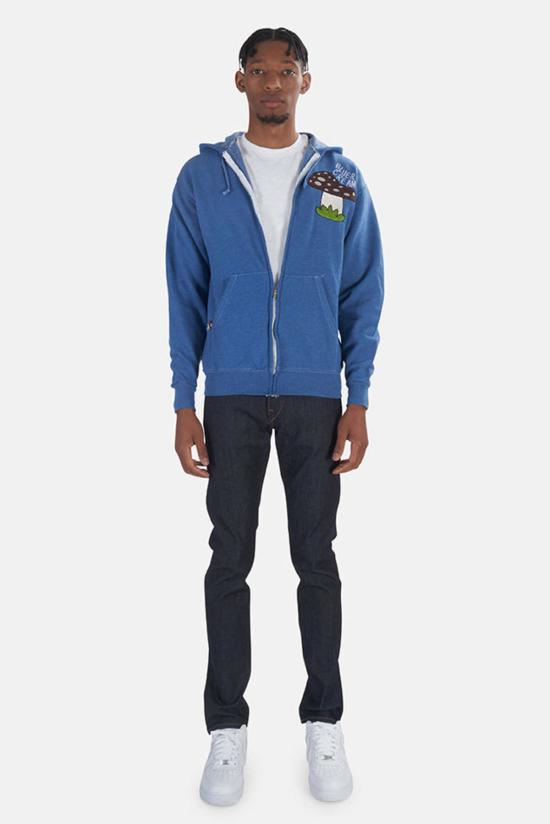  Blue&Cream 후드 티셔츠 블루&크림 머쉬룸 후드 티셔츠 블루 - BLUE&CREAM