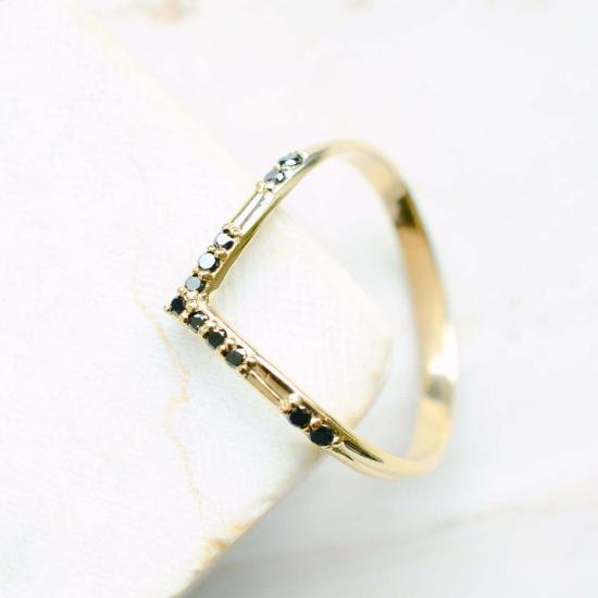  Miarante 반지 미아란테 오슬라 블랙 다이아몬드 링 골드 - OTHER BRANDS