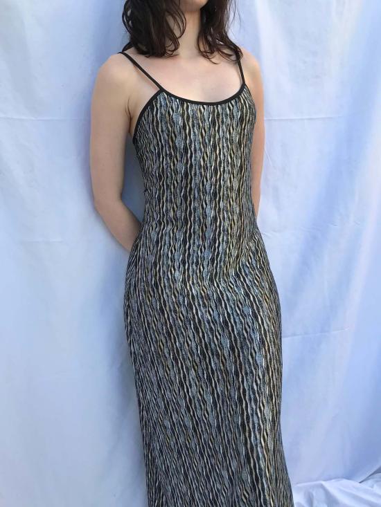  케이스램 롱 원피스 클램 나오미 드레스 블랙 - KSLAM