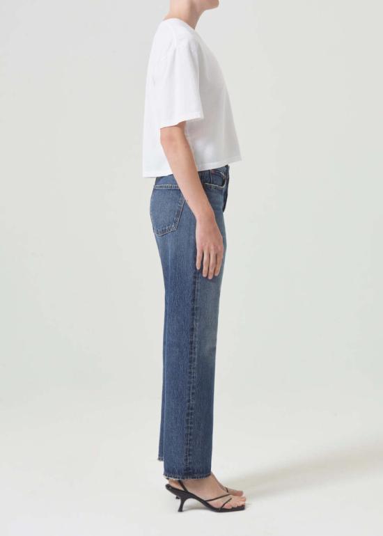  에이골디 반팔 티셔츠 아골드 아냐 티 샤크/화이트 - AGOLDE