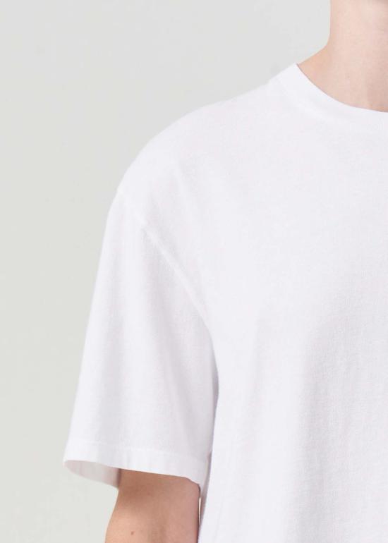  에이골디 반팔 티셔츠 아골드 아냐 티 샤크/화이트 - AGOLDE