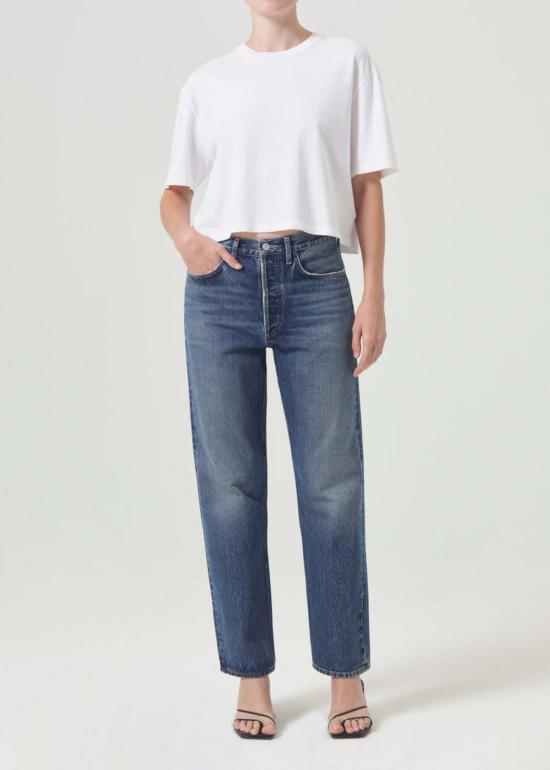  에이골디 반팔 티셔츠 아골드 아냐 티 샤크/화이트