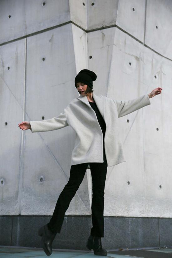  블루&크림 비니 캐시미어 비니 블랙 - BLUE&CREAM