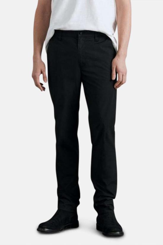  랙앤본 스트레이트 팬츠 Rag & Bone Fit 2 스트레치 페이퍼 코튼 치노 블랙 - RAG & BONE