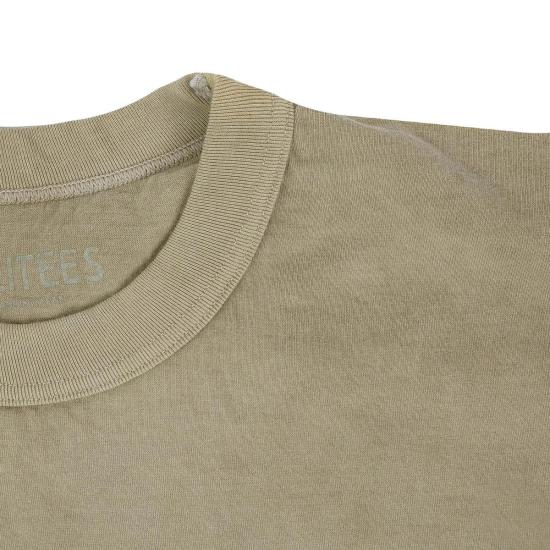  UTILITEES 반팔 티셔츠 Utilitees 핸드 다이드 5.5oz 루프휠 크루넥 티셔츠 세이지 그린 - OTHER BRANDS