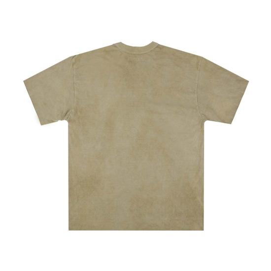  UTILITEES 반팔 티셔츠 Utilitees 핸드 다이드 5.5oz 루프휠 크루넥 티셔츠 세이지 그린 - OTHER BRANDS