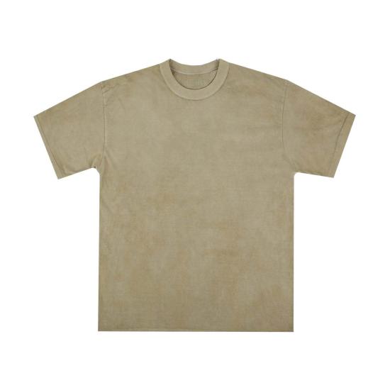  UTILITEES 반팔 티셔츠 Utilitees 핸드 다이드 5.5oz 루프휠 크루넥 티셔츠 세이지 그린