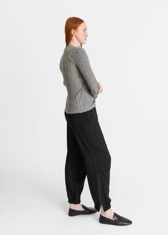  6397 가디건 와이드 리브 카디건 그레이 - 6397