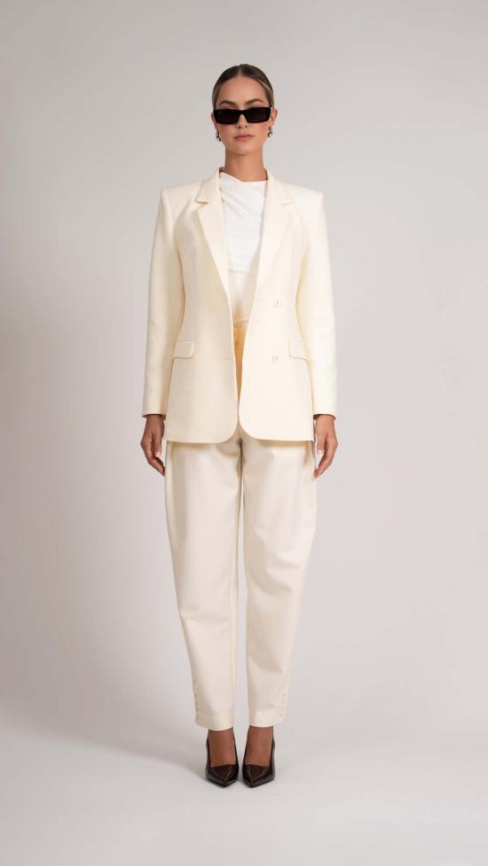  파렌테지 수트 자켓 먼로 블레이저 바닐라 - PARENTEZI