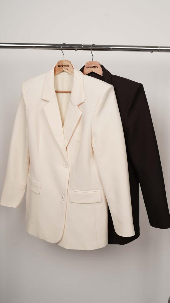  파렌테지 수트 자켓 먼로 블레이저 바닐라 - PARENTEZI