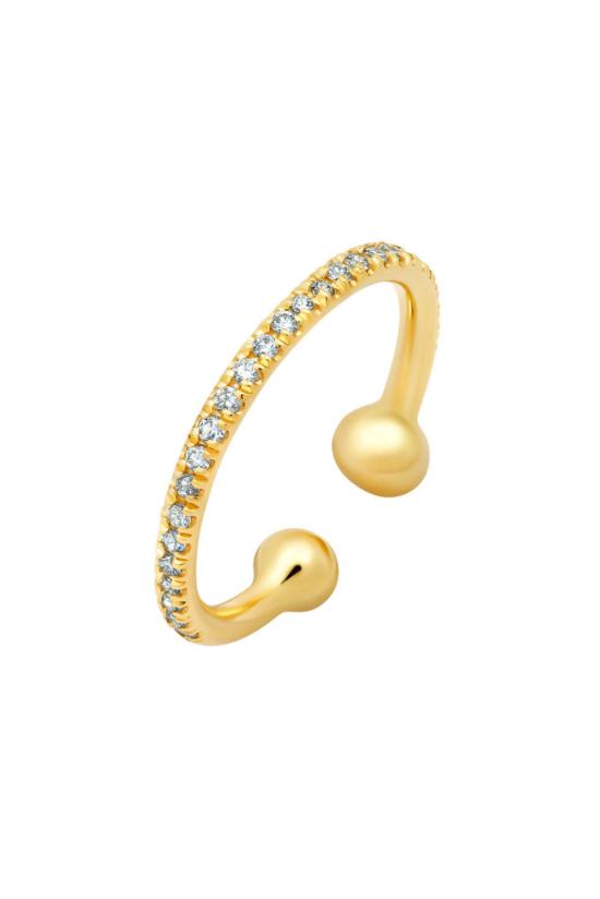  가브리엘라 아티가스 이어링 가브리엘라 아르티가스 다이아몬드 디스크 이어커프 골드