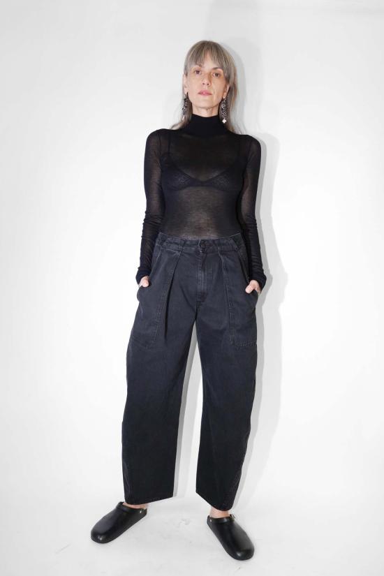  칼마이어 데님 팬츠 클레멘스 코튼 데님 진 오닉스