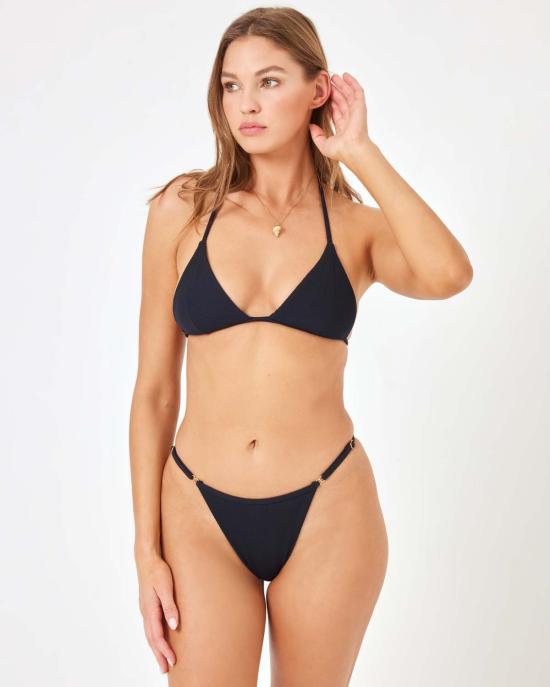  엘스페이스 비키니 수영복 LSpace 레미 비키니 바텀 블랙 - L SPACE