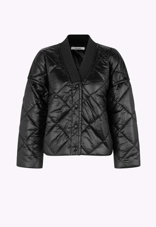  오벌 스퀘어 봄버 자켓 Os 액티브 봄버 퀼팅 블랙 - OVAL SQUARE