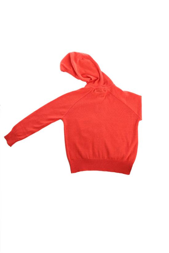  [키즈] 블루&크림 풀오버 키즈  캐시미어 지퍼 후드티 코럴 - BLUE&CREAM