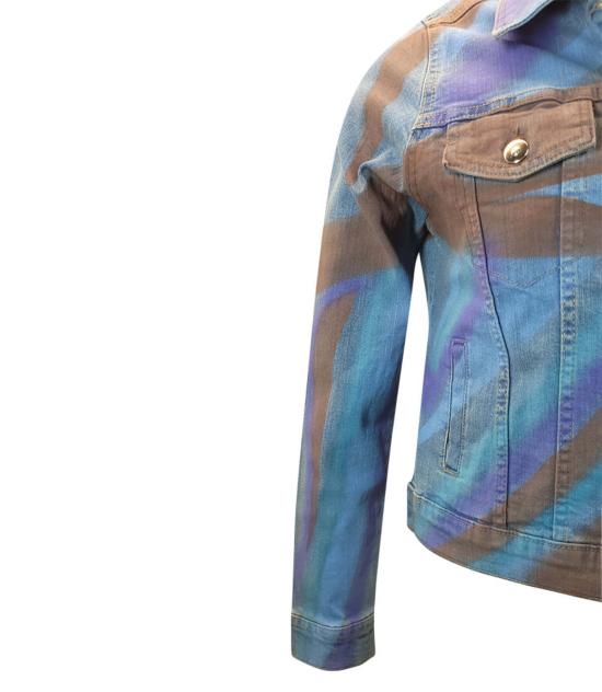  매디슨 메종 데님 자켓 페넬로페 슬림 데님 재킷 라이트 블루 - MADISON MAISON