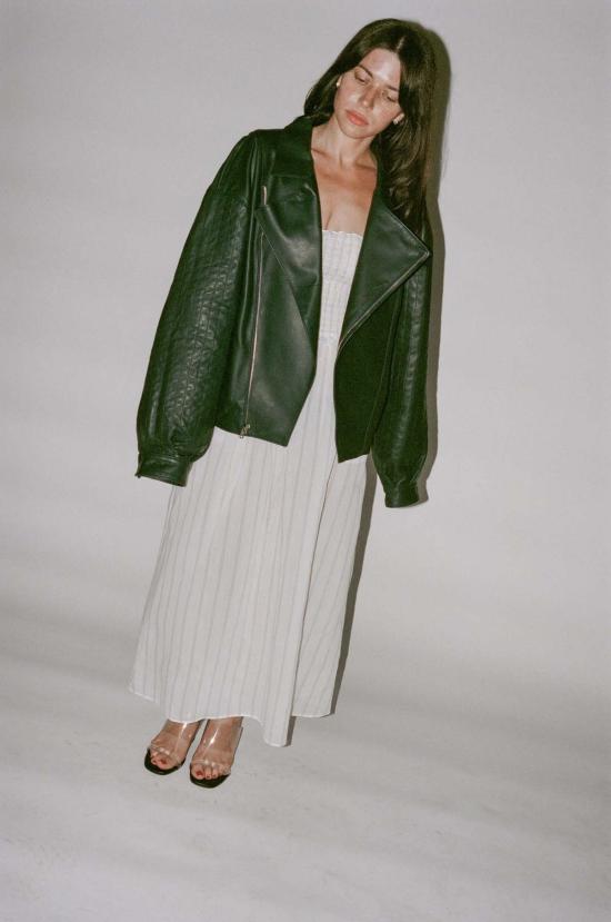  마리암 나시르 자데 봄버 자켓 Maryam Nassir Zadeh Hero 재킷 잉크 - MARYAM NASSIR ZADEH