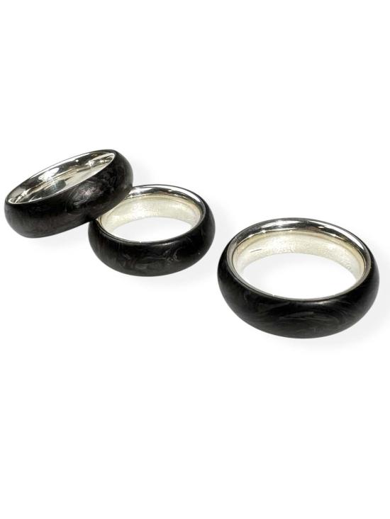  CARBON DISTRICT 반지 카본 디스트릭트 밴드 링 카본/스털링 - OTHER BRANDS