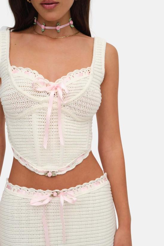  포러브앤레몬스 민소매 티셔츠 KSP24T303 CREAM - FOR LOVE & LEMONS