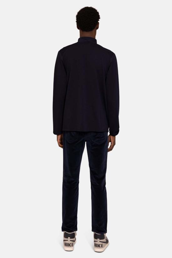  Blue&Cream 후드 티셔츠 블루&크림 메이슨 팝 칼라 풀오버 딥 네이비 - BLUE&CREAM